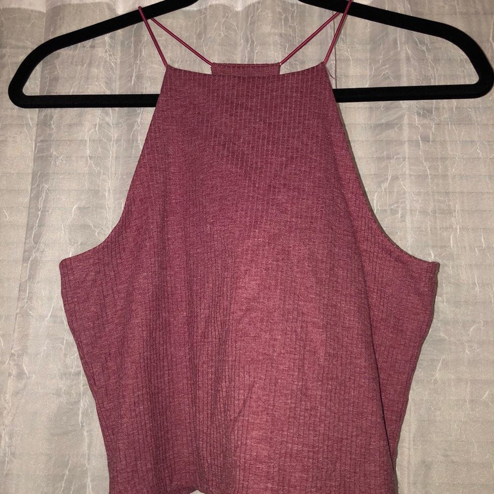 Red crop top